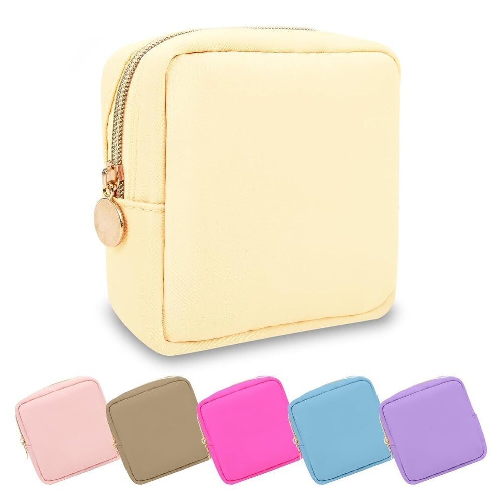 Mini Makeup Pouch Nylon Small Cosmetic Bag Travel Toiletry Organizer for Women G